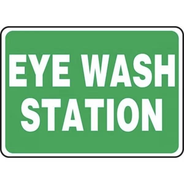 Accuform Eye Wash Station, Dura-Plastic, 7 in x 10 in, Mounting Holes FRMFSD987XT - main